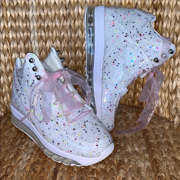 ❣️SOLD!❣️YRU Qozmo Aiire Confetti Sneakers 8M - Picture 8 of 8